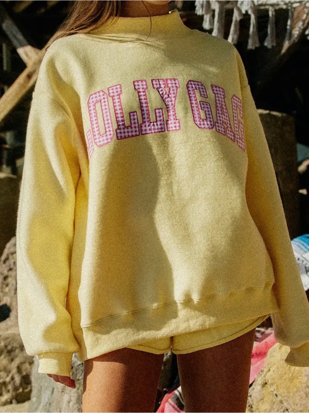 Butter mock neck Sweatshirt dilly dally - Picture 5 of 11